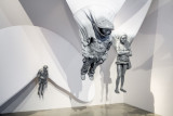 Pilots – Tree of Spirits, 2017–2020, 3D ABS print of the Yali Mek chiefs Obet, Komnéh, Yotan, Naeh and the astronaut Koichi Wakata, enamel car paint, aluminium, Barrisol PVC film – 780×800×650 cm Pilots – Tree of Spirits, 2017–2020, 3D ABS print of the Yali Mek chiefs Obet, Komnéh, Yotan, Naeh and the astronaut Koichi Wakata, enamel car paint, aluminium, Barrisol PVC film – 780×800×650 cm
